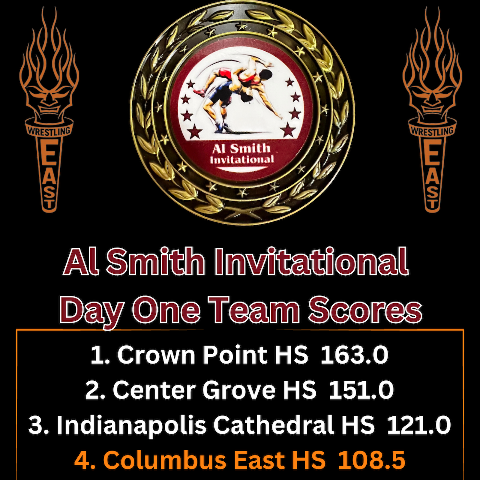 Al Smith Day One Team Results Columbus East High School